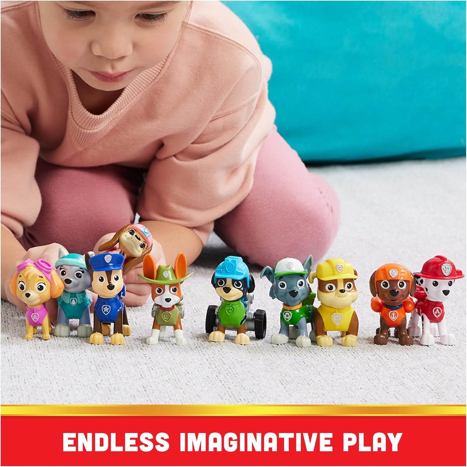 Paw Patrol, 10th Anniversary, All Paws On Deck Toy Figures Gift Pack with 10 Collectible Action Figures, Kids Toys for Ages 3 and up 24hrsmart
